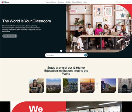 LCI Education — Corporate Website